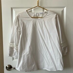 CALVIN KLEIN White Blouse